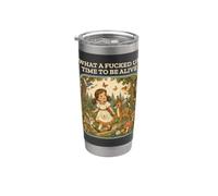Libro de cuentos sarcástico Qué tiempo para estar vivo Vaso térmico de acero inoxidable de doble pared