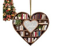 Libro De De Árbol De Navidad - De Vacaciones De Libro Acrílico 2D | Temáticos De Libro Colgantes | Colgantes De De Libro De Coche Versátiles | Para Amate