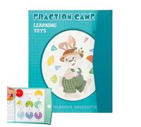 Libro de demostración de cálculo de fracciones magnéticas,fracciones matemáticas imanes educativos | Bloques de construcción prácticos para escuela primaria de mesa, enseñanza en casa