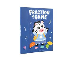 Libro de demostración de fracciones magnéticas - Puzzle interactivo - Herramienta de educación temprana + varios estilos de fracciones coloridas - Para actividades de viaje y matemáticas visuales -