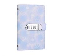 Libro de desafío ahorro dinero 100 sobres con bloqueo contraseña, planificador presupuesto 7 "× 4,3" Alcance éxito sus objetivos(Blu)