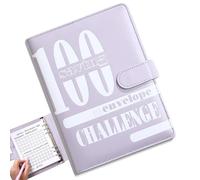 Libro de desafío de 100 sobres, libro de desafío de ahorro de sobres | Libro de cartera de ahorro de dinero,Divertido libro de presupuesto organizado con ahorros para mujeres y hombres