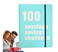 Libro de desafío de ahorro de dinero, 100 sobres Desafío de ahorro de dinero | Desafío de ahorro de 100 días para parejas - Transforma tus finanzas Divertido juego de ahorros familiares para
