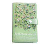 Libro de desafío de ahorro de sobres, 100 sobres, pintura al óleo 3D, cartera portátil, organizador de dinero para pagos de gastos, almacenamiento de facturas, herramienta de finanzas para el hogar