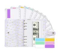 Libro de desafíos de ahorro - cartera presupuestaria, organizador multifunción, mini encuadernación de dinero | herramienta portasobres para mujeres y hombres, gestión financiera diaria, rastreador de