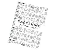 Libro de diario de jardín Planificador de jardín completo Rastreadores de cuidado de plantas de 12 meses Cuaderno de planificación de jardinería para entusiastas Programa de riego de plantas