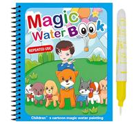 Libro de dibujo de agua reutilizable - Almohadilla de arte inoxidable, almohadilla mágica de actividad flotante de agua | Juguetes de arte educativo para niños, Libro para colorear de aprendizaje pree