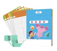 Libro de dibujo de aprendizaje 3D libro de aprendizaje con 12 modelos promueve el descubrimiento lúdico para sala de juegos, biblioteca, clases en casa, recursos para profesores, centro de matemáticas