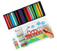 Libro de dibujo interactivo preescolar con colores vibrantes, actividad de aprendizaje de arte creativo para ejercicios de construcción de habilidades sensoriales, suministros coloridos para colorear