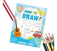 Libro de Dibujo Para Niños - Libro De Trabajo Para Pintura Educativa, Libro De Actividades Para Colorear Dibujos Animados Para Aprendizaje Temprano | Guía De Práctica De Arte Creativo Para