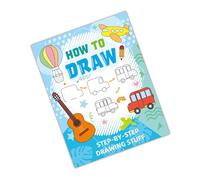 Libro de dibujo paso a paso con ilustraciones sobre el tema de los animales. Colorear para los entusiastas de la pintura dibujando. Hermosos patrones fáciles de dibujar para colorear con motivos de