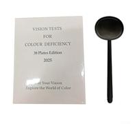 Libro de diferencia de color 38 placas para cribado de daltonismo, pruebas de optometría con lentes de sombreado ocular, Ishihara profesional