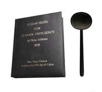 Libro de diferencia de color de optometría con 38 placas y lentes para una evaluación efectiva del daltonismo