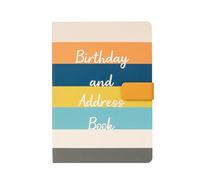 Libro de Direcciones Telefónicas y Cumpleaños de Sixstore Índice A-Z Hermosa Funda de Estilo Vintage de Tela Tamaño A5 Funda Acolchada Suave Libro de Direcciones y Cumpleaños con Cerradura Magnética