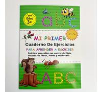 ¡ ! Libro de ejercicios de ABC en español de 32 páginas para niños, libros de caligrafía | Práctica profesional de formación de para mayores de 3 años - bilingüe para preescolar y el homeschooling