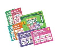 Libro De Ejercicios De Escritura a Mano Para Niños Con Guías De Letras En Relieve Para Lápices Entrenamiento De Control Y Bocetos Artísticos Libro De Práctica De Caligrafía Ranurada Para Niños