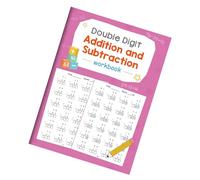 Libro de ejercicios de operaciones matemáticas colorido, 21 hojas con guía para estudiantes, estudiantes en edad preescolar, libro de trabajo educativo de matemáticas