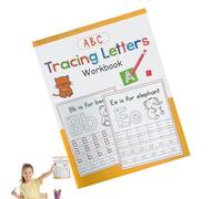 Libro de ejercicios para escribir 'Alfabeto- Cuaderno de ejercicios para trazar A4, guía de letras, páginas para escribir para principiantes | Niños de 3 a 6 años, niños, niñas,