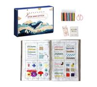 Libro de Ejercicios para la Práctica del Bordado - Guía de Proyectos Manuales - Libros De Habilidades De Bordado Hecho A Mano - para Jóvenes Adolescentes Esposa Esposo Hijo Hija Familia y Amigos