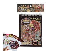 Libro De Escenas Con Pegatinas 3D - Crea Tu Propia Casa Encantada Con Pegatinas De Terror,Colección de Calcomanías Reutilizables para Cuadernos Viajes Journaling Scrapbooking | Decorar Diarios Álbumes