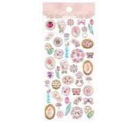 Libro de escenas de calcomanías 3D, 20 x 9 cm, motivos brillantes con profundidad reflectante y suave, papel y calcomanías, hojas artísticas para mejorar el diseño, visual, para cajas de