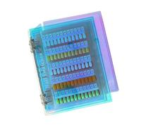 Libro de exhibición de arte de uñas multifunción para que los técnicos graben estilos y mejoren la precisión, bandeja multicolor