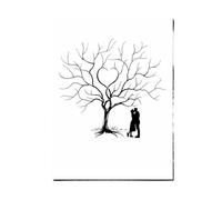 Libro de Firmas Boda Eventos de compromiso, recuerdo fiesta, árbol boda, pintura en lienzo, libro firmas huellas dactilares for invitados, regalo aniversario for amantes(Color011,20x30cm 1set inkpad)