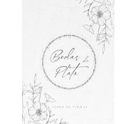Libro de Firmas Bodas de Plata | 25 Aniversario para dedicatorias de invitados, fotografías y árbol de firmas o huellas | Recuerdo de Celebración de Boda