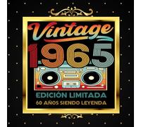 Libro de Firmas de Cumpleaños - 60 Años Siendo Leyenda: Edición Retro Vintage 1965: 120 páginas en blanco / 21 cm x 21 cm / Tapa blanda.