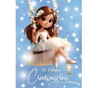 Libro de Firmas Mi Primera Comunión niña con gatito. Album de Fotos y Recuerdos.