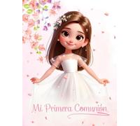 Libro de Firmas Primera Comunión niña pétalos rosas