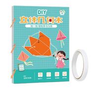 Libro de formas 3D para el de aprendizaje de geometría con cuerdas actividades de práctica Exploración para adolescentes para principiantes aula de la escuela para el hogar viajes a salón de jardines
