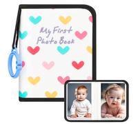 Libro de fotos de bebé con capacidad para 21 fotos de 4 x 6 pulgadas, mi primer libro de fotos para bebés o niños pequeños, álbum de fotos de bebé de tela suave, bonito regalo para bebés, duchas