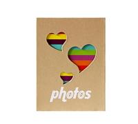 Libro De Fotos para Niños Jóvenes | Motivo de Huella Recuerdo Colorido | Álbum De Fotos De Recuerdos Niños Y Niñas Para Estantería De Mesita De Noche Manto Dormitorio Niños Y Niñas Familias Y Amigos