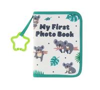 Libro de fotos suave,Libro de fotos de tela suave con dibujo de koala para niña pequeña - Álbum de recuerdos del primer año Regalo de despedida de soltera Regalo nuevo para niños pequeños Fovolat