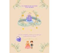 Libro de Fotos y Firmas de Boda “El Comienzo de Nuestro Para Siempre” (21 x 28 cm) - 152 Páginas, Interior en Tonos Morados y Blancos, Álbum de ... Tapa de Lino Beige, Elegante y Atemporal.