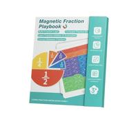 Libro de fracción magnética, juego interactivo, 8,66 pulgadas Fraction Games Book with Design, Kids Boys Girls Learning Tool for School Classroom, Activity with Easy Play, Educational Fun for Parties