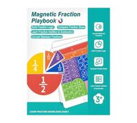 Libro de Fracciones Magnéticas para Niños - Libro Demostrativo con Manipulativos, Juego Educativo de Matemáticas, Recursos de Aprendizaje para Escuela y Casa