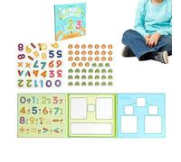 Libro De Fracciones Magnético - Madera Talla Estándar | Manipulativos Matemáticos Juego Educativo | Kit De Aprendizaje Interactiva Hacia Enseñanza En Clase, Estudio En Casa Y STEM