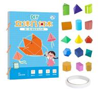 Libro De Geometría 3D Con Cuerdas Tirar, Juego Interactivo Geometría Matemática, Kit Creativo Geometrías Matemática Con Modelos Geométricos, Uegos Sensoriales Geometrías Educativa Temprana