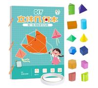 Libro De Geometría 3D Con Cuerdas Tirar, Juego Interactivo Geometría Matemática, Kit Creativo Geometrías Matemática Con Modelos Geométricos, Uegos Sensoriales Geometrías Educativa Temprana