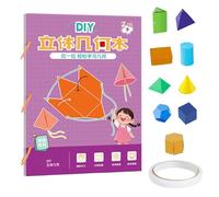 Libro De Geometría 3D Con Cuerdas Tirar, Juego Interactivo Geometría Matemática, Kit Creativo Geometrías Matemática Con Modelos Geométricos, Uegos Sensoriales Geometrías Educativa Temprana