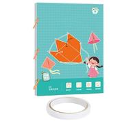 Libro De Geometría 3D - Enseñar Volumen Y Fórmulas De Área | Juguete Educativo Para Niños | Juego De Entrenamiento Y Diseño De Cuerda De Trenza | Recurso Educativo Para Adolescentes, Principiantes