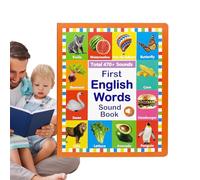 Libro de habla inglés | Libro de aprendizaje de palabras en inglés para - Juguete Educativo de Vocabulario para Estudio en Kindergarten, Escuela, Guardería y Viajes, de 2 a 6 Años, Niños y niñas