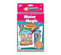 Libro de hadas y sirenas de WATER Magic, libro para colorear para niños, con imágenes reutilizables, revela imágenes ocultas con el lápiz de agua, a partir de 3 años