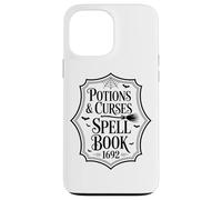 Libro de hechizos de pociones y maldiciones 1692 Magia Carcasa para iPhone 13 Pro MAX