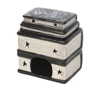 Libro de Hechizos Quemador de Aceite y Calentador de Cera - Diseño de Libro de Hechizos Místico - Ideal para Decoración Gótica y de Brujería - Para Rituales, Meditación y Veladas Relajantes - Regalo