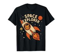 Libro de historietas retro Rocket Cat Astronaut Space Cat Rocket Camiseta