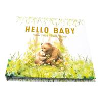 Libro de hitos para niños, diario de registro de recuerdos de los primeros 5 años, álbum de recuerdos con páginas guiadas, libro de recuerdos de seguimiento del crecimiento para nuevos padres, diario