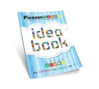 Libro de ideas STEAM de PicassoTiles: 230 p ginas con ideas para crear bloques de construcci n con fichas magn ticas, instrucciones de instalaci